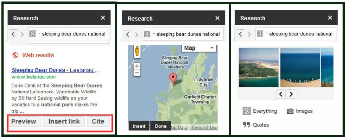Google Docs Research Tool