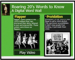 roaring_20s_wordwall Wallwisher Digital Word Wall