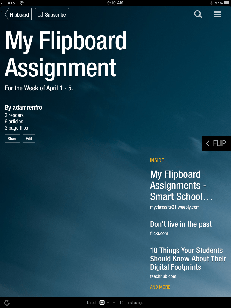 My Flipboard Assignment