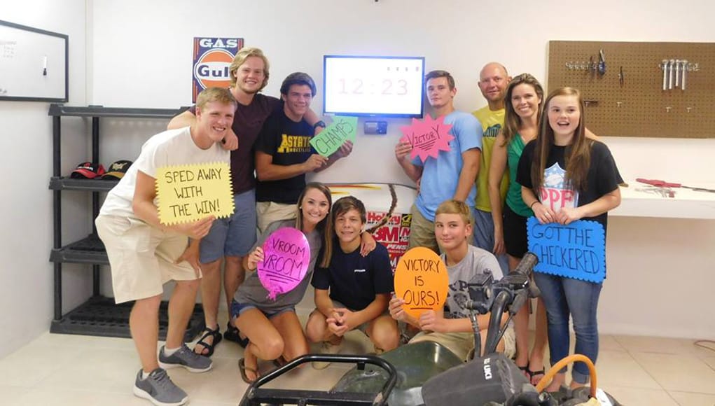 Group of students who have just finished a breakout room