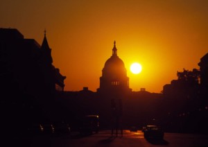 Sunrise over Capitol Hill
