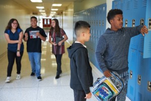 Students in Hallway