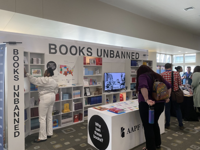 Books Unbanned stand at SXSW EDU 2024